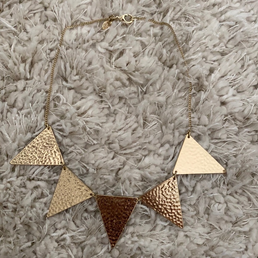 Gold Triangle Necklace